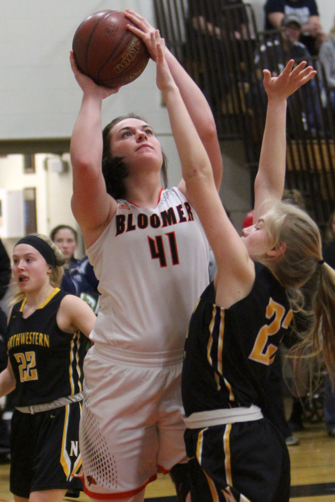 Northwestern at Bloomer girls basketball 2-1-19